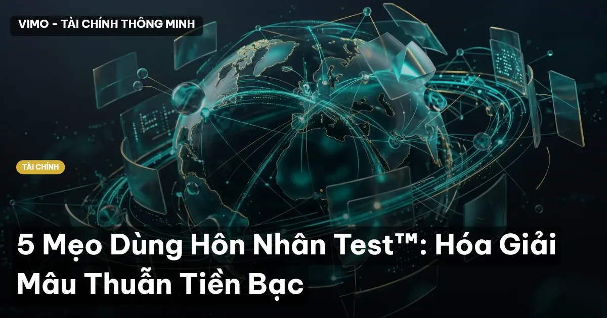 5 Mẹo Dùng Hôn Nhân Test™: Hóa Giải Mâu Thuẫn Tiền Bạc