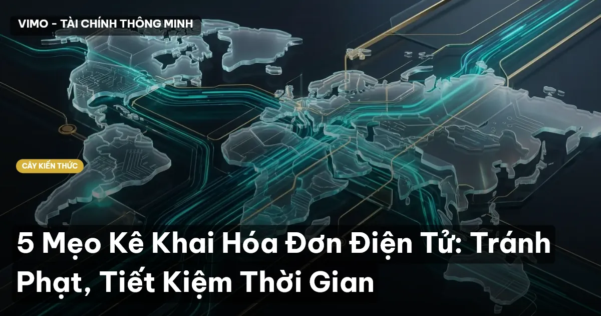 5 Mẹo Kê Khai Hóa Đơn Điện Tử: Tránh Phạt, Tiết Kiệm Thời Gian