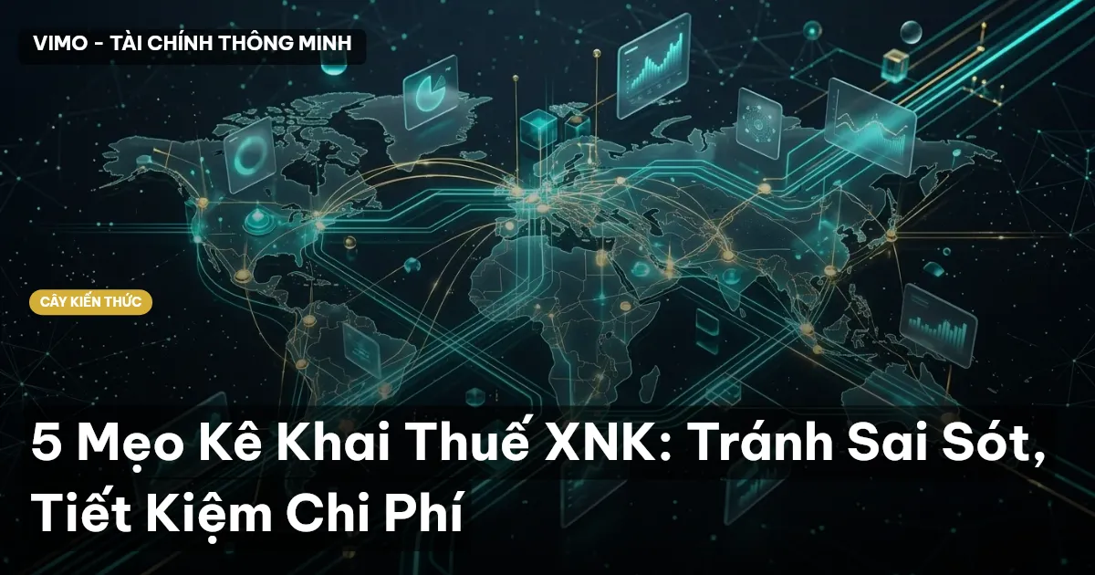 5 Mẹo Kê Khai Thuế XNK: Tránh Sai Sót, Tiết Kiệm Chi Phí
