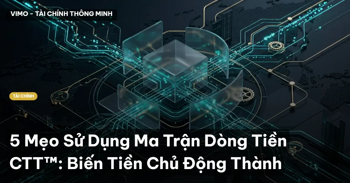 5 Mẹo Sử Dụng Ma Trận Dòng Tiền CTT™: Biến Tiền Chủ Động Thành