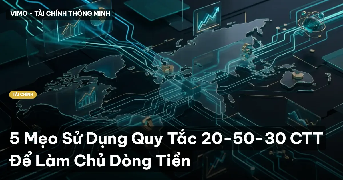 5 Mẹo Sử Dụng Quy Tắc 20-50-30 CTT Để Làm Chủ Dòng Tiền