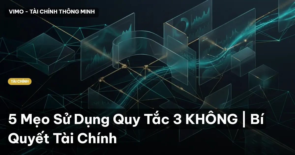5 Mẹo Sử Dụng Quy Tắc 3 KHÔNG | Bí Quyết Tài Chính