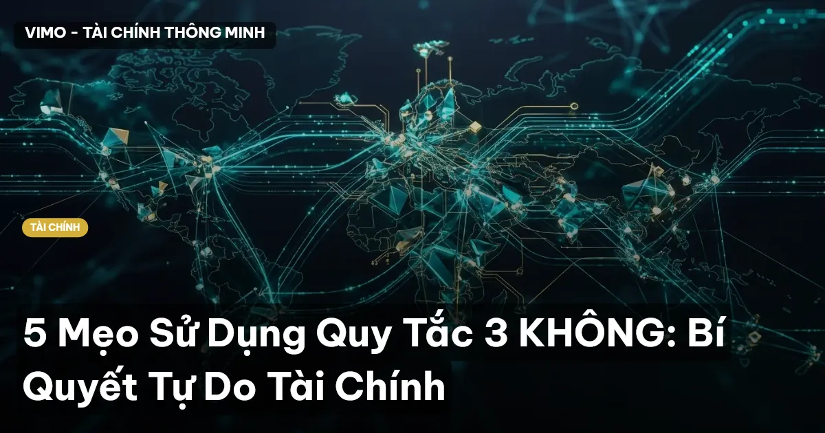 5 Mẹo Sử Dụng Quy Tắc 3 KHÔNG: Bí Quyết Tự Do Tài Chính
