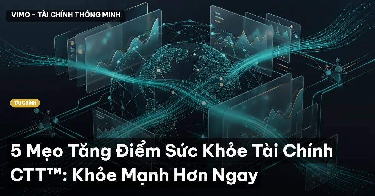 5 Mẹo Tăng Điểm Sức Khỏe Tài Chính CTT™: Khỏe Mạnh Hơn Ngay