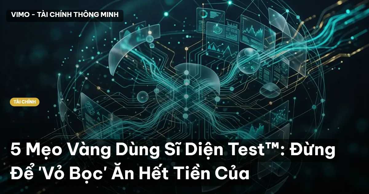 5 Mẹo Vàng Dùng Sĩ Diện Test™: Đừng Để 'Vỏ Bọc' Ăn Hết Tiền Của