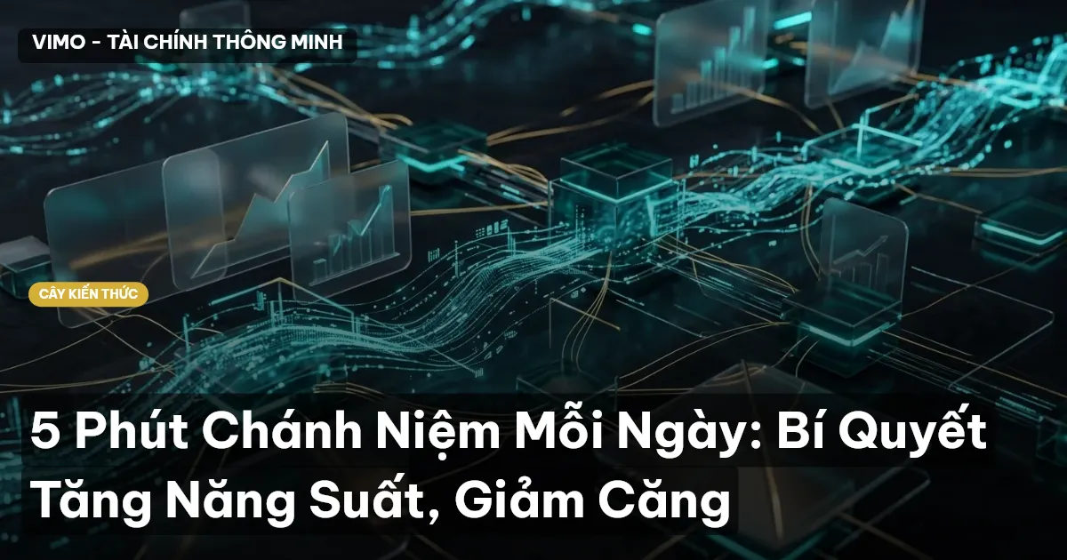 5 Phút Chánh Niệm Mỗi Ngày: Bí Quyết Tăng Năng Suất, Giảm Căng