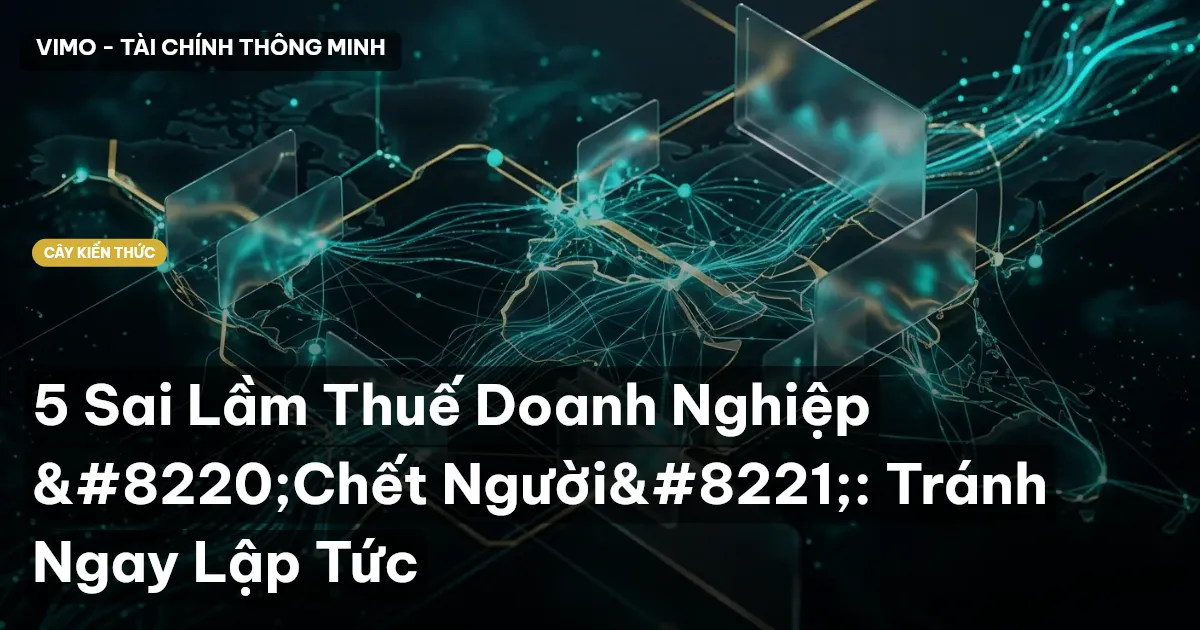 5 Sai Lầm Thuế Doanh Nghiệp “Chết Người”: Tránh Ngay Lập Tức