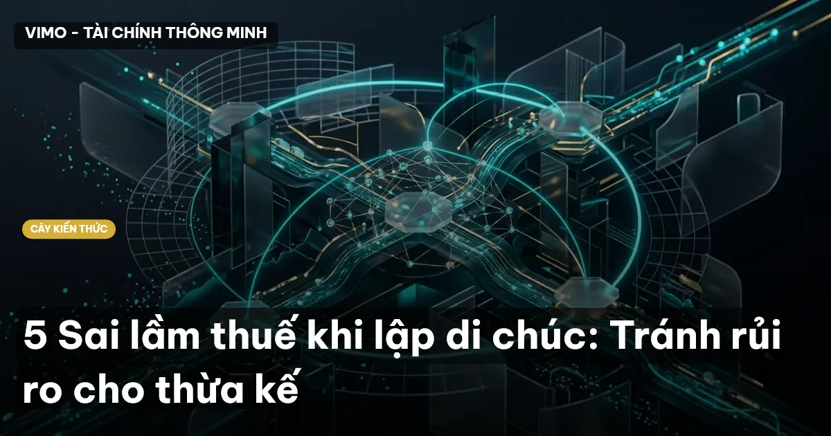 5 Sai lầm thuế khi lập di chúc: Tránh rủi ro cho thừa kế