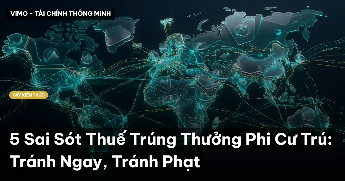 5 Sai Sót Thuế Trúng Thưởng Phi Cư Trú: Tránh Ngay, Tránh Phạt