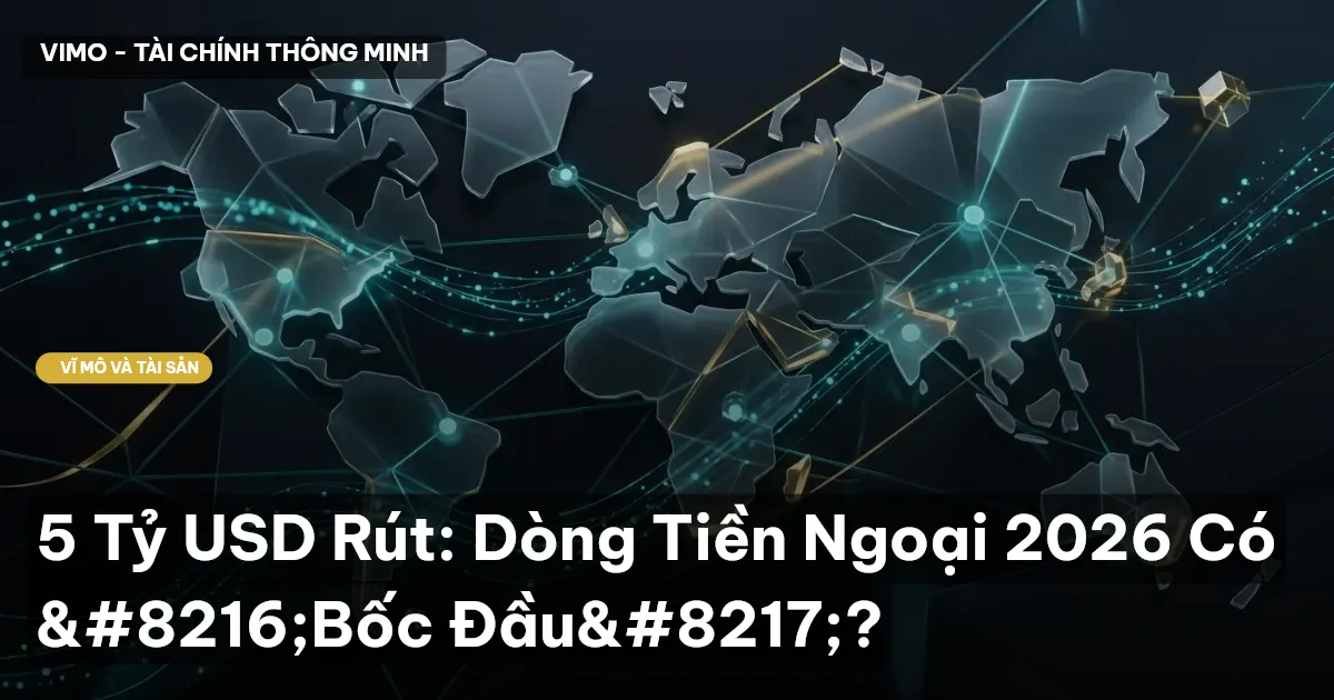 5 Tỷ USD Rút: Dòng Tiền Ngoại 2026 Có 'Bốc Đầu'?