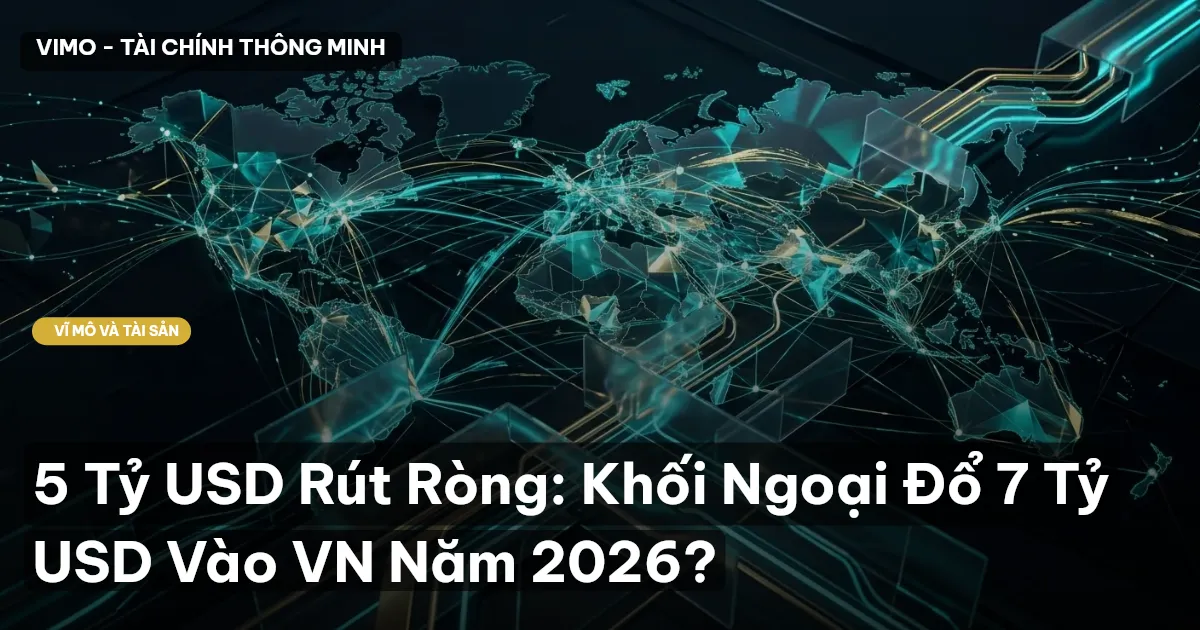 5 Tỷ USD Rút Ròng: Khối Ngoại Đổ 7 Tỷ USD Vào VN Năm 2026?