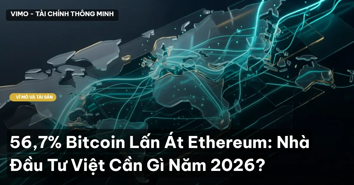 56,7% Bitcoin Lấn Át Ethereum: Nhà Đầu Tư Việt Cần Gì Năm 2026?