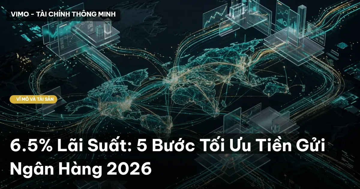 6.5% Lãi Suất: 5 Bước Tối Ưu Tiền Gửi Ngân Hàng 2026