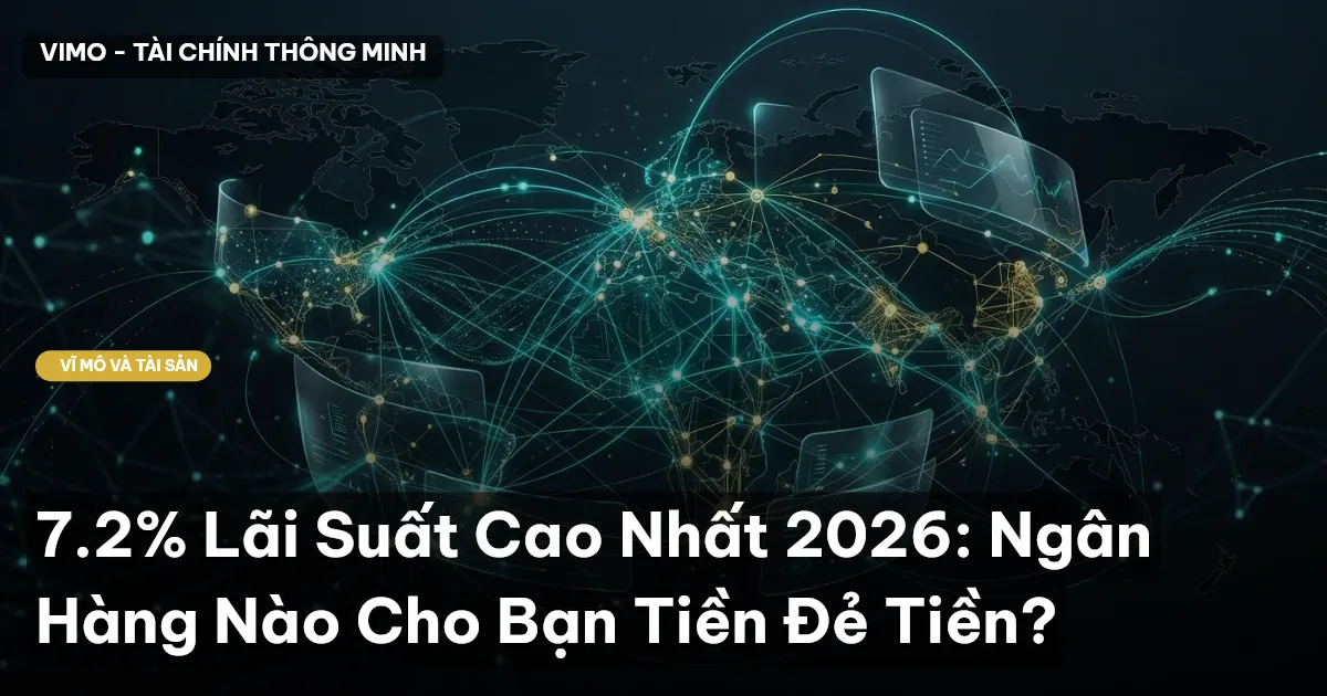 7.2% Lãi Suất Cao Nhất 2026: Ngân Hàng Nào Cho Bạn Tiền Đẻ Tiền?