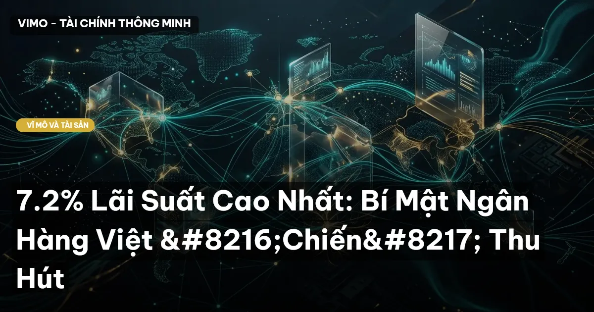 7.2% Lãi Suất Cao Nhất: Bí Mật Ngân Hàng Việt ‘Chiến’ Thu Hút