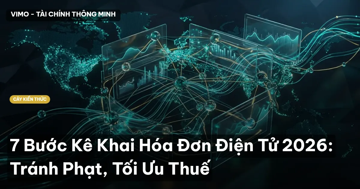 7 Bước Kê Khai Hóa Đơn Điện Tử 2026: Tránh Phạt, Tối Ưu Thuế