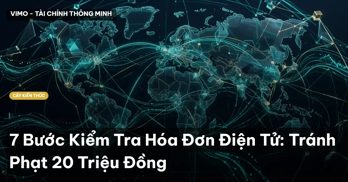 7 Bước Kiểm Tra Hóa Đơn Điện Tử: Tránh Phạt 20 Triệu Đồng