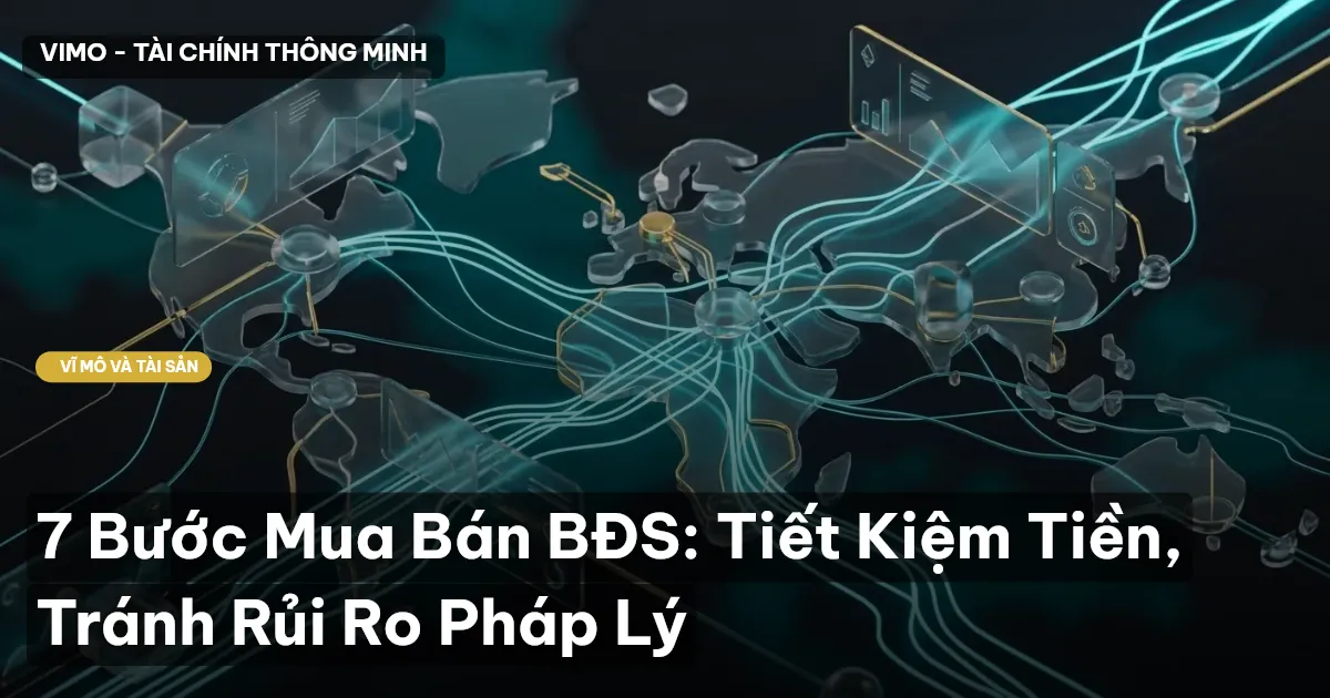 7 Bước Mua Bán BĐS: Tiết Kiệm Tiền, Tránh Rủi Ro Pháp Lý