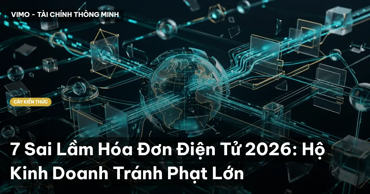 7 Sai Lầm Hóa Đơn Điện Tử 2026: Hộ Kinh Doanh Tránh Phạt Lớn