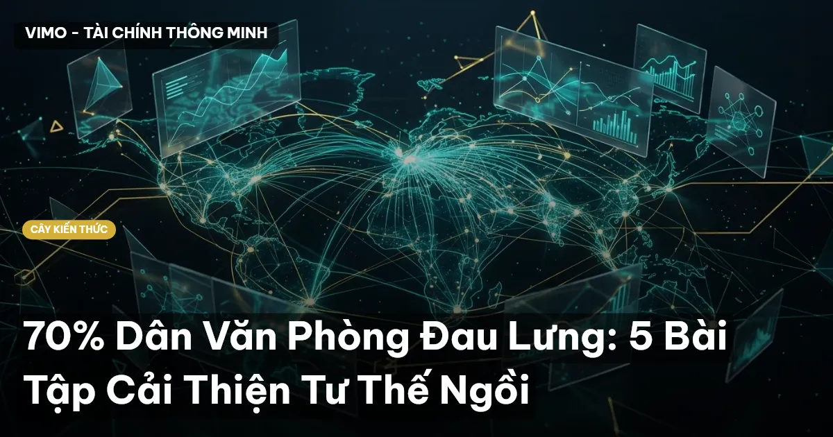 70% Dân Văn Phòng Đau Lưng: 5 Bài Tập Cải Thiện Tư Thế Ngồi