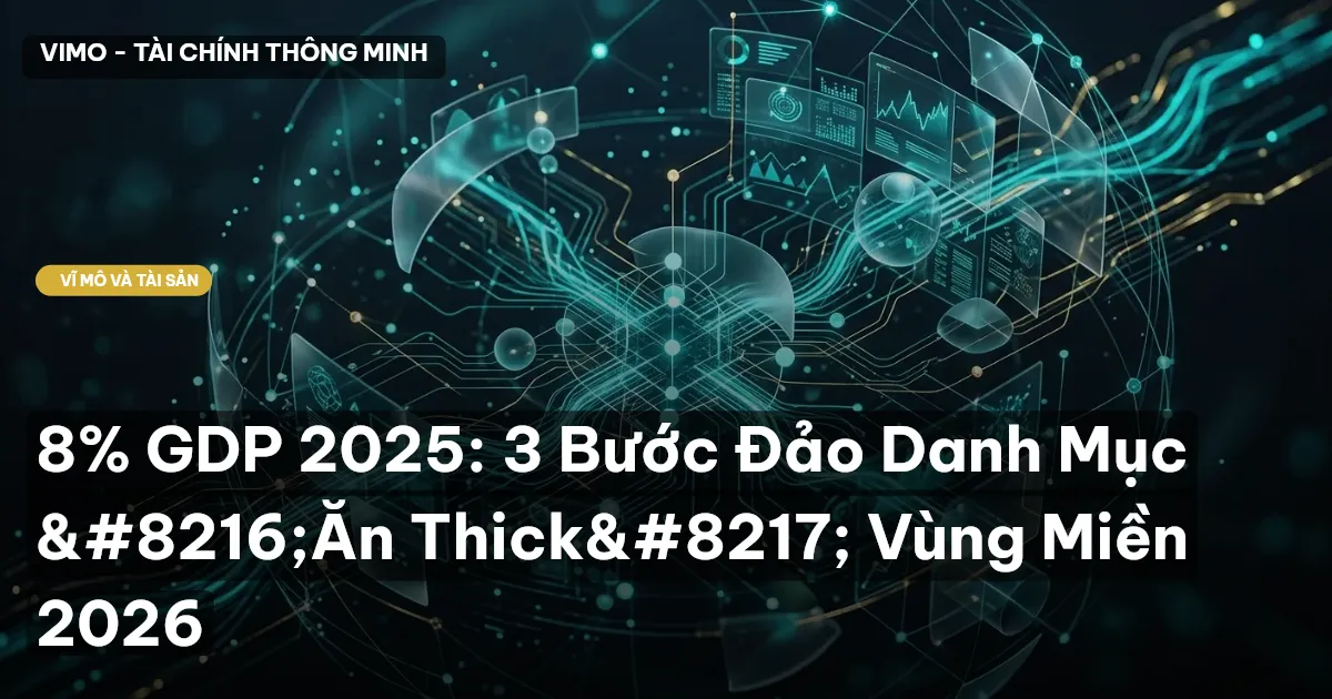 8% GDP 2025: 3 Bước Đảo Danh Mục ‘Ăn Thick’ Vùng Miền 2026
