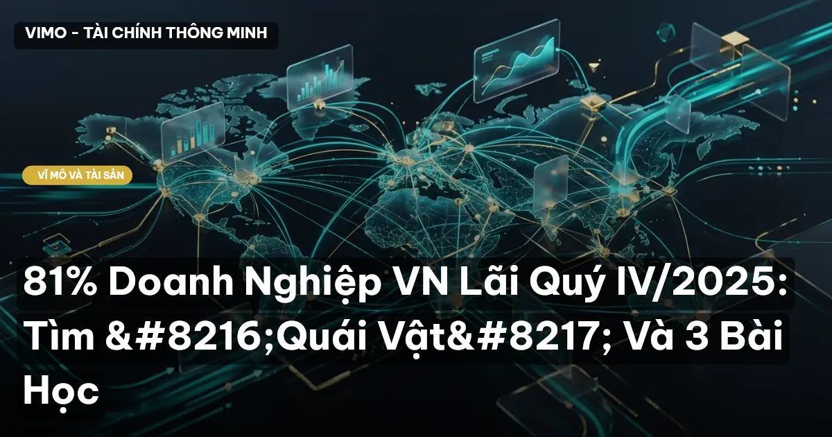 81% Doanh Nghiệp VN Lãi Quý IV/2025: Tìm ‘Quái Vật’ Và 3 Bài Học