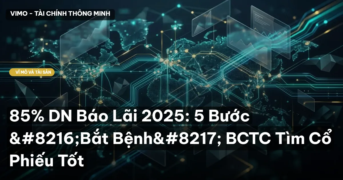85% DN Báo Lãi 2025: 5 Bước ‘Bắt Bệnh’ BCTC Tìm Cổ Phiếu Tốt