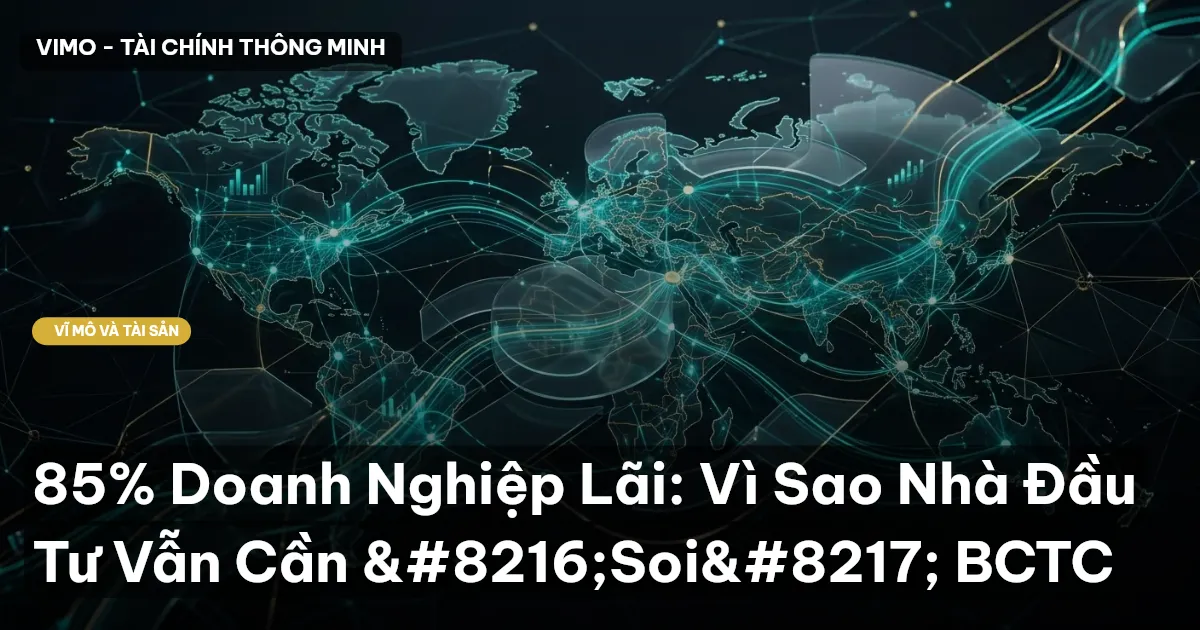 85% Doanh Nghiệp Lãi: Vì Sao Nhà Đầu Tư Vẫn Cần ‘Soi’ BCTC