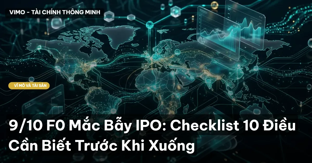 9/10 F0 Mắc Bẫy IPO: Checklist 10 Điều Cần Biết Trước Khi Xuống