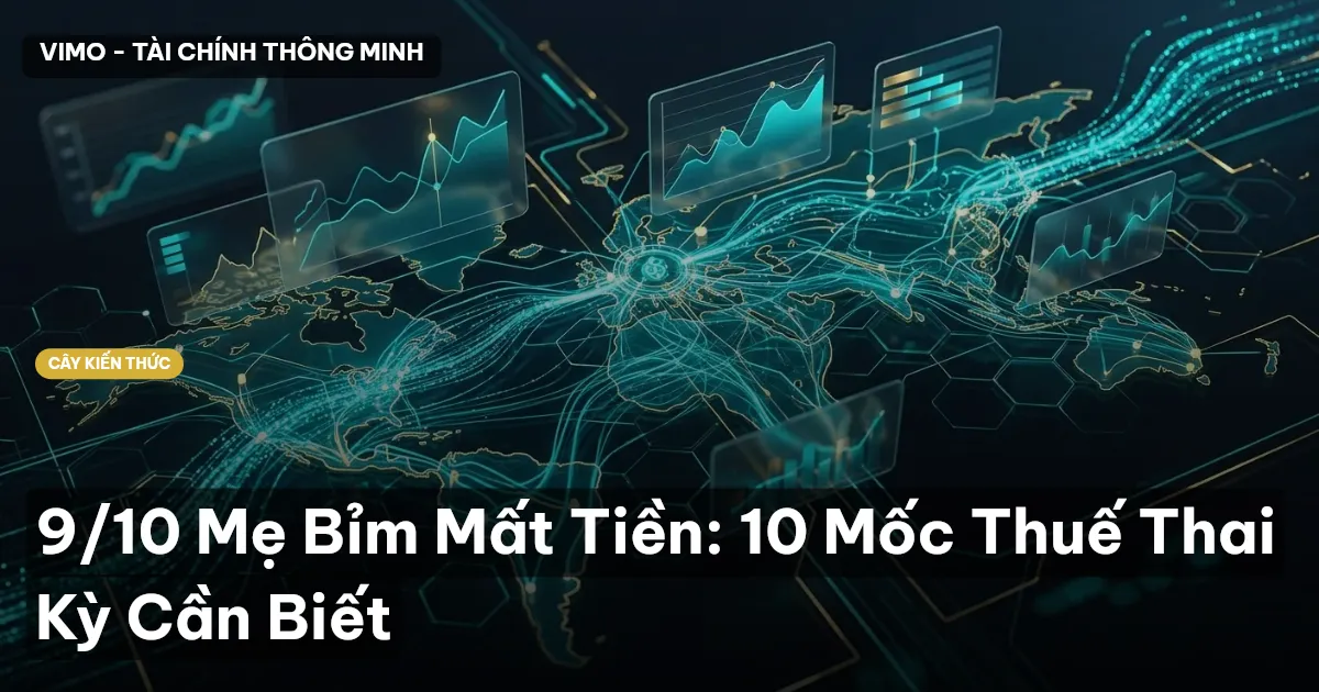 9/10 Mẹ Bỉm Mất Tiền: 10 Mốc Thuế Thai Kỳ Cần Biết