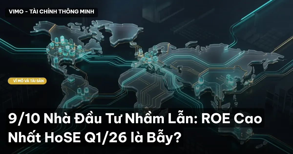 9/10 Nhà Đầu Tư Nhầm Lẫn: ROE Cao Nhất HoSE Q1/26 là Bẫy?