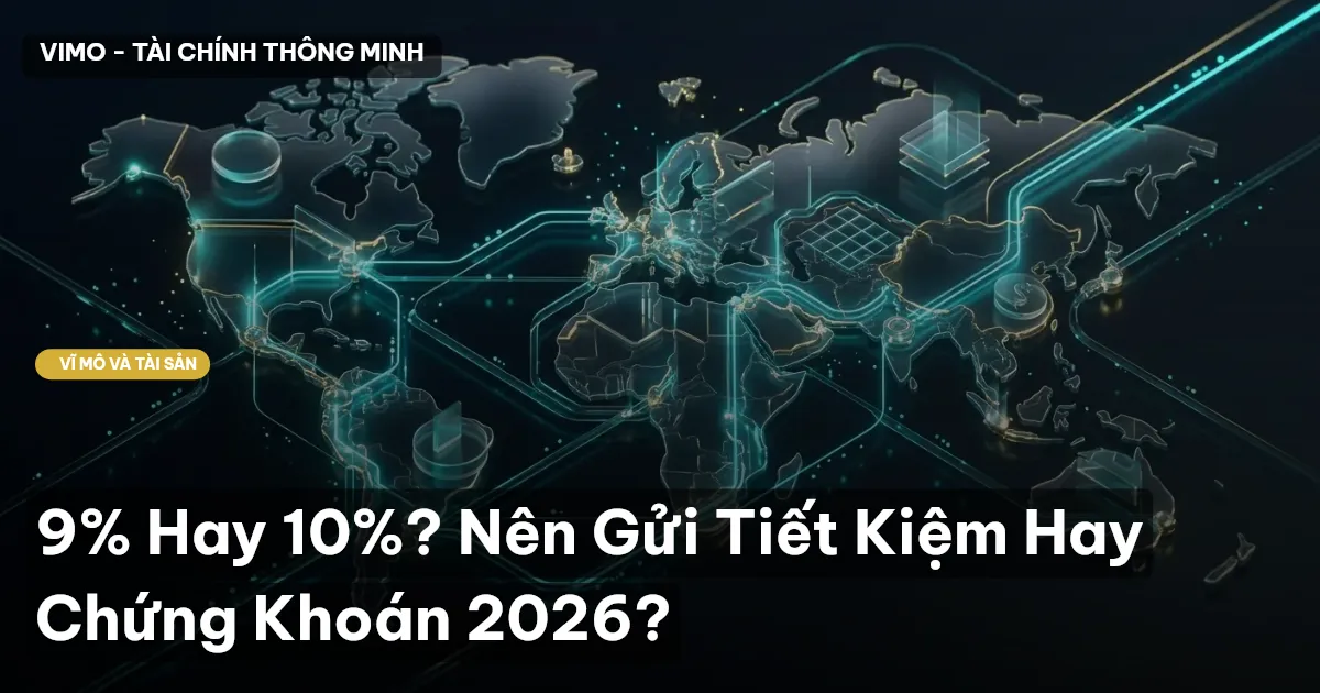 9% Hay 10%? Nên Gửi Tiết Kiệm Hay Chứng Khoán 2026?