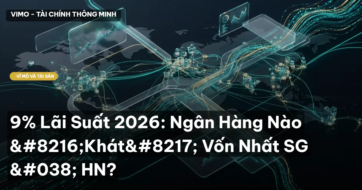 9% Lãi Suất 2026: Ngân Hàng Nào ‘Khát’ Vốn Nhất SG & HN?