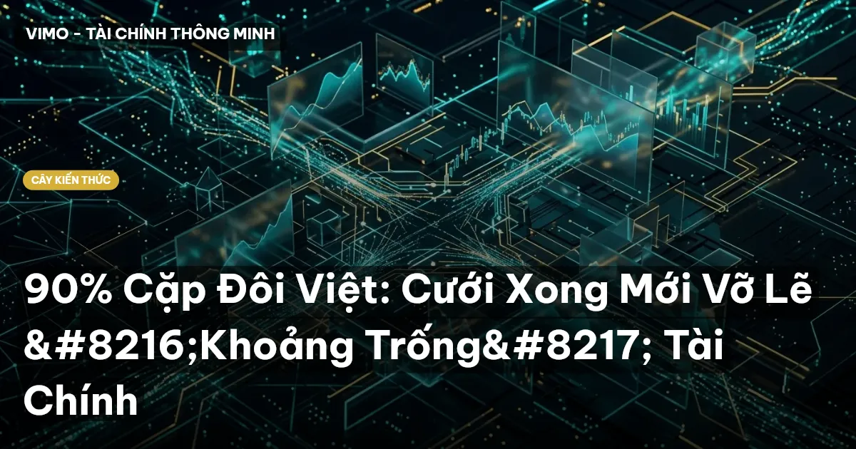 90% Cặp Đôi Việt: Cưới Xong Mới Vỡ Lẽ ‘Khoảng Trống’ Tài Chính