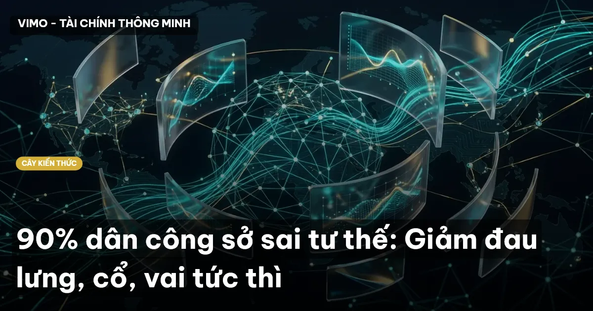 90% dân công sở sai tư thế: Giảm đau lưng, cổ, vai tức thì