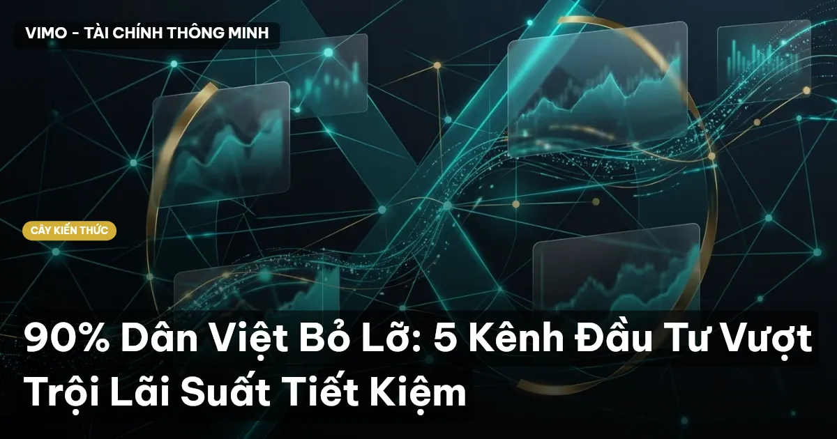 90% Dân Việt Bỏ Lỡ: 5 Kênh Đầu Tư Vượt Trội Lãi Suất Tiết Kiệm