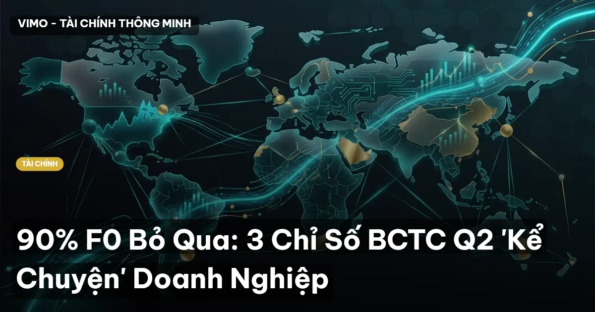 90% F0 Bỏ Qua: 3 Chỉ Số BCTC Q2 'Kể Chuyện' Doanh Nghiệp