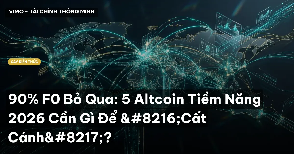 90% F0 Bỏ Qua: 5 Altcoin Tiềm Năng 2026 Cần Gì Để ‘Cất Cánh’?