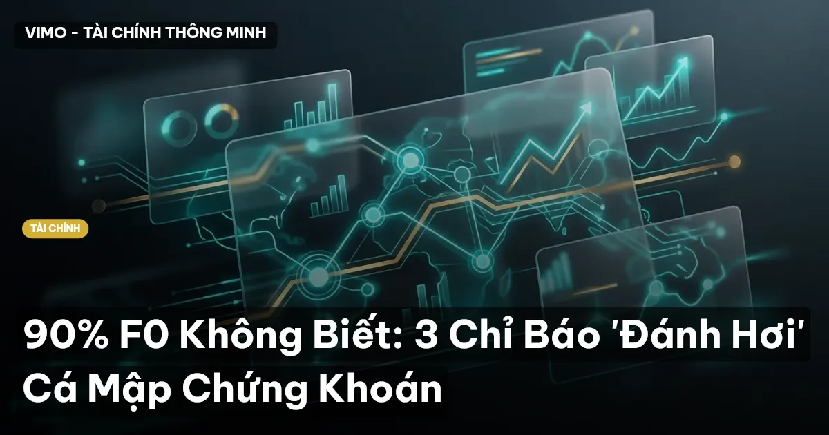 90% F0 Không Biết: 3 Chỉ Báo 'Đánh Hơi' Cá Mập Chứng Khoán