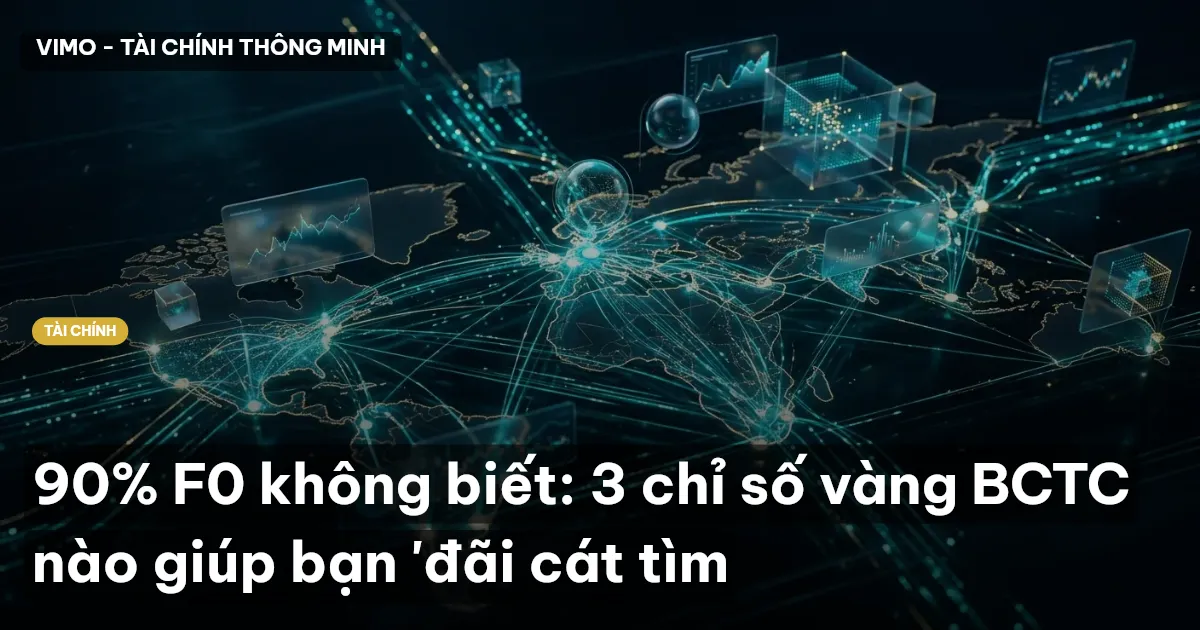 90% F0 không biết: 3 chỉ số vàng BCTC nào giúp bạn 'đãi cát tìm