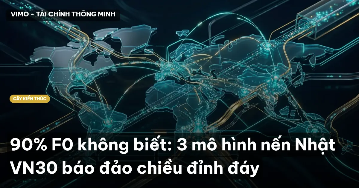 90% F0 không biết: 3 mô hình nến Nhật VN30 báo đảo chiều đỉnh đáy
