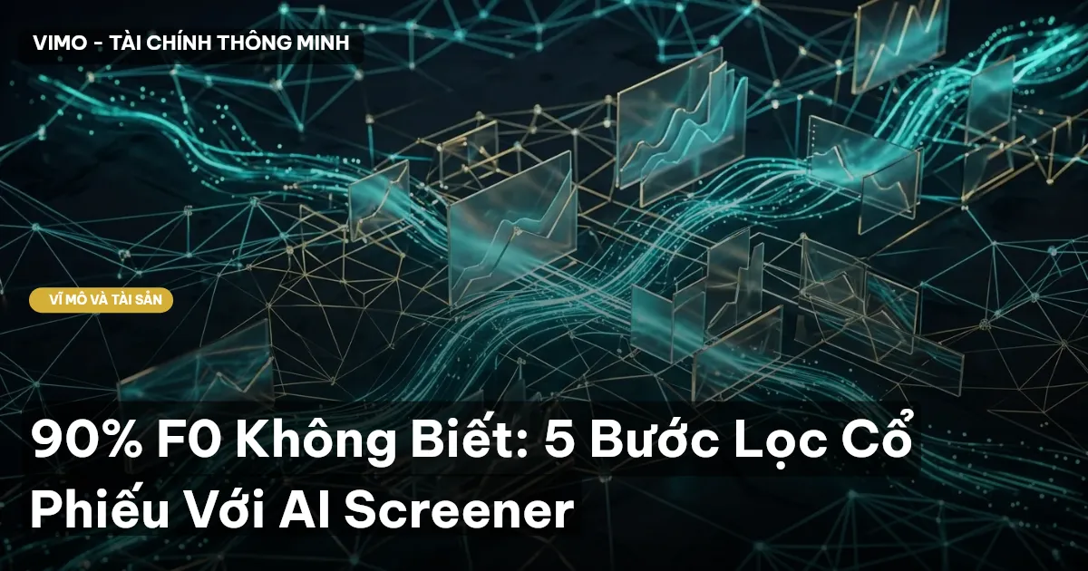 90% F0 Không Biết: 5 Bước Lọc Cổ Phiếu Với AI Screener