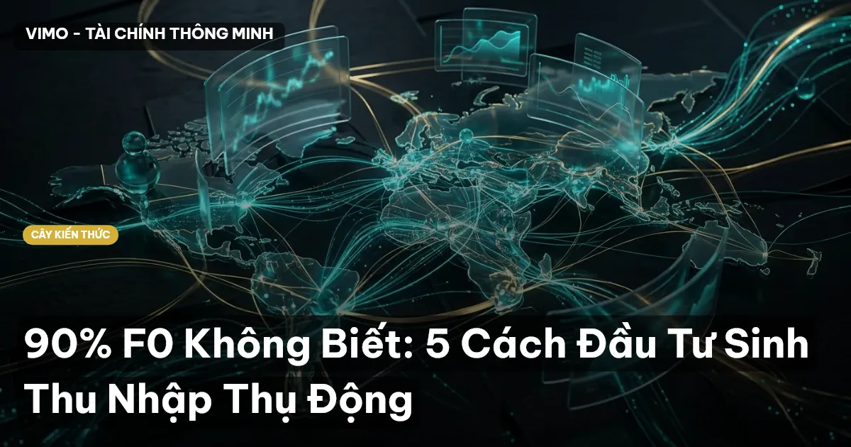 90% F0 Không Biết: 5 Cách Đầu Tư Sinh Thu Nhập Thụ Động