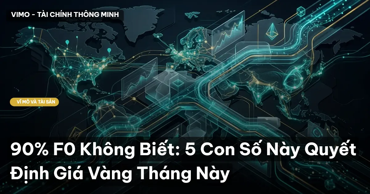 90% F0 Không Biết: 5 Con Số Này Quyết Định Giá Vàng Tháng Này