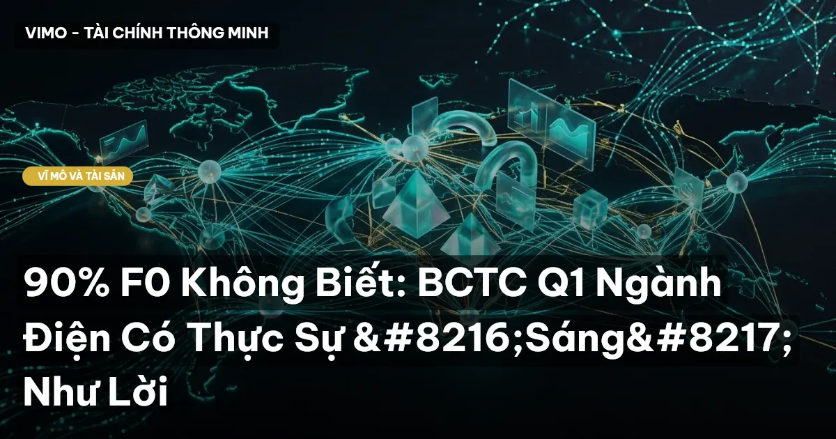 90% F0 Không Biết: BCTC Q1 Ngành Điện Có Thực Sự ‘Sáng’ Như Lời