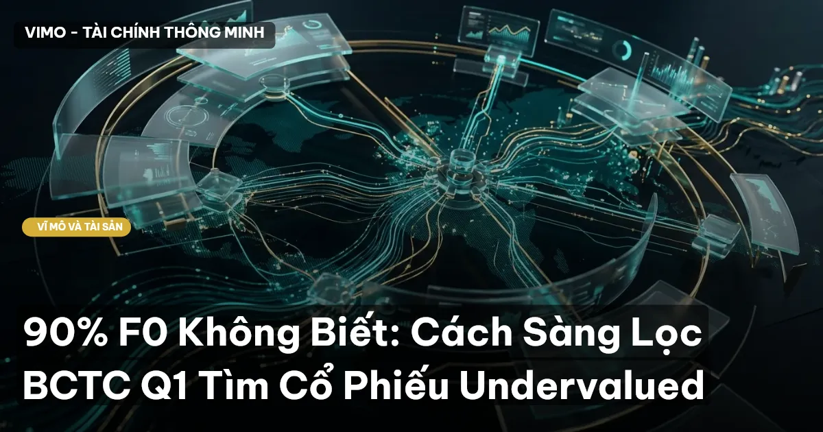 90% F0 Không Biết: Cách Sàng Lọc BCTC Q1 Tìm Cổ Phiếu Undervalued