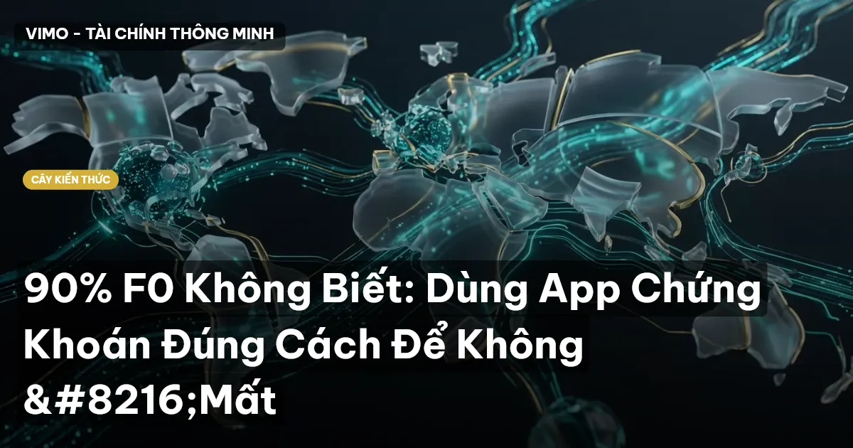 90% F0 Không Biết: Dùng App Chứng Khoán Đúng Cách Để Không ‘Mất