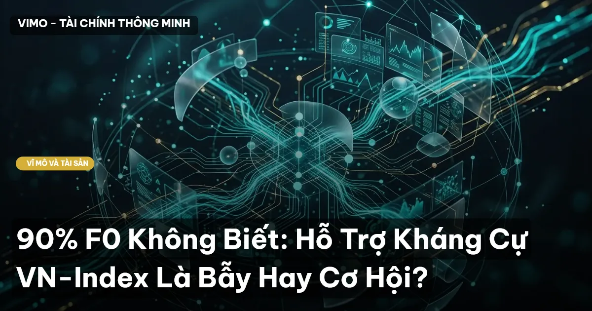 90% F0 Không Biết: Hỗ Trợ Kháng Cự VN-Index Là Bẫy Hay Cơ Hội?