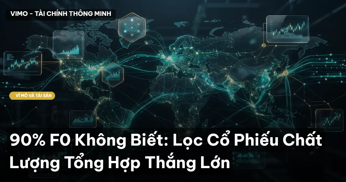 90% F0 Không Biết: Lọc Cổ Phiếu Chất Lượng Tổng Hợp Thắng Lớn