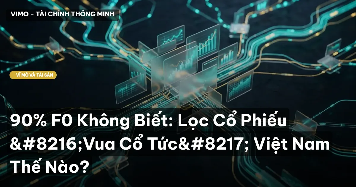 90% F0 Không Biết: Lọc Cổ Phiếu ‘Vua Cổ Tức’ Việt Nam Thế Nào?